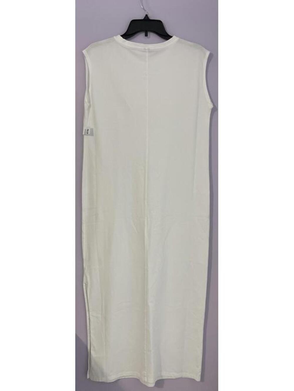 Old Navy Womens Small White Long Sleeveless Straight-Fit Cotton Dress NEW! A4008 - Picture 5 of 7